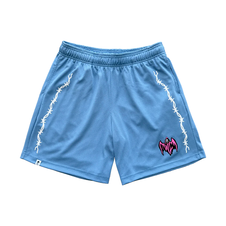 Bat Reaper Mesh Shorts - Light Blue Bat Reaper Mesh Shorts - Light Blue