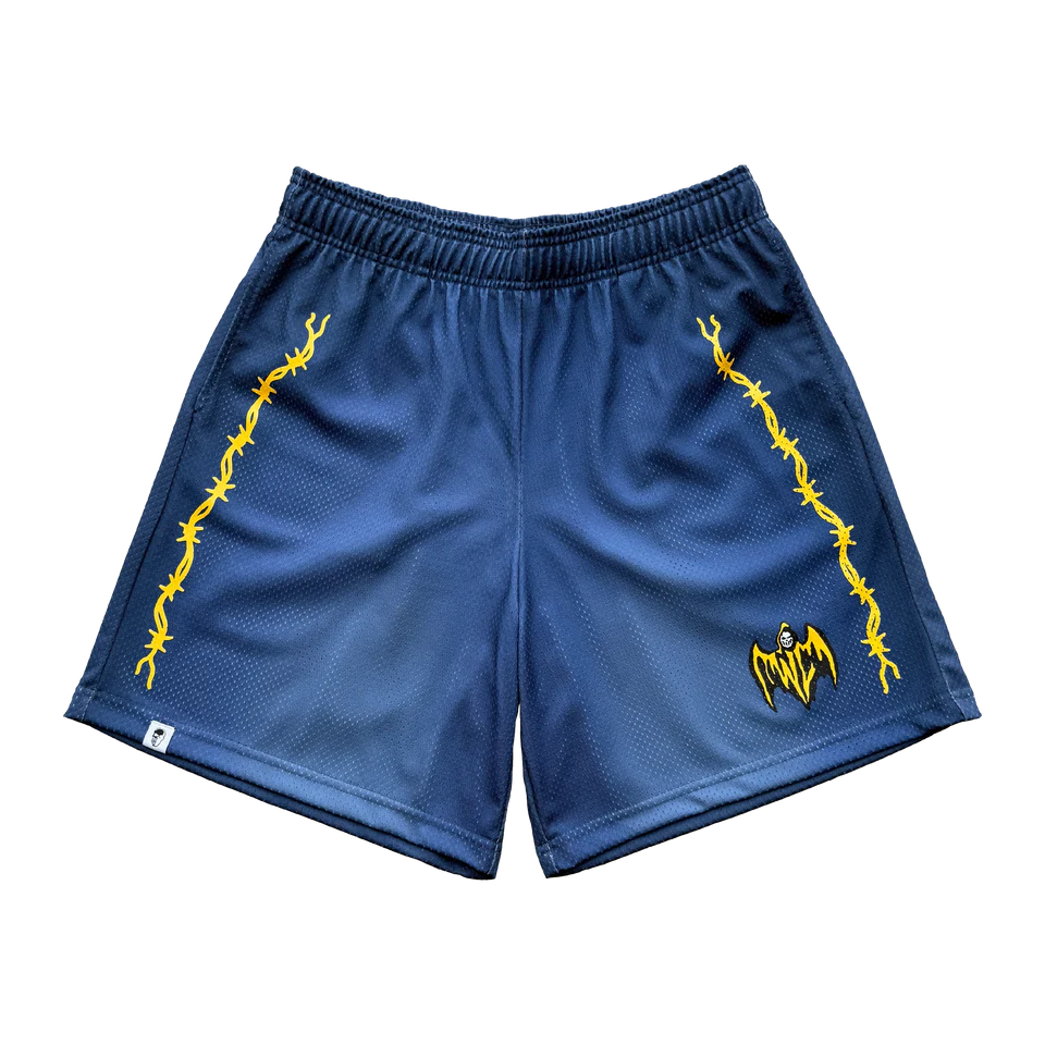Bat Reaper Mesh Shorts - Sunfaded Blue Bat Reaper Mesh Shorts - Sunfaded Blue