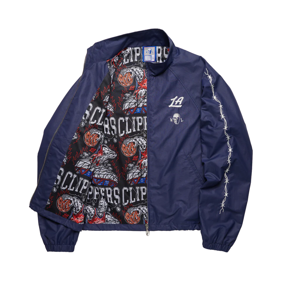 Clippers Barbed Wire Nylon Jacket1 Clippers Barbed Wire Nylon Jacket
