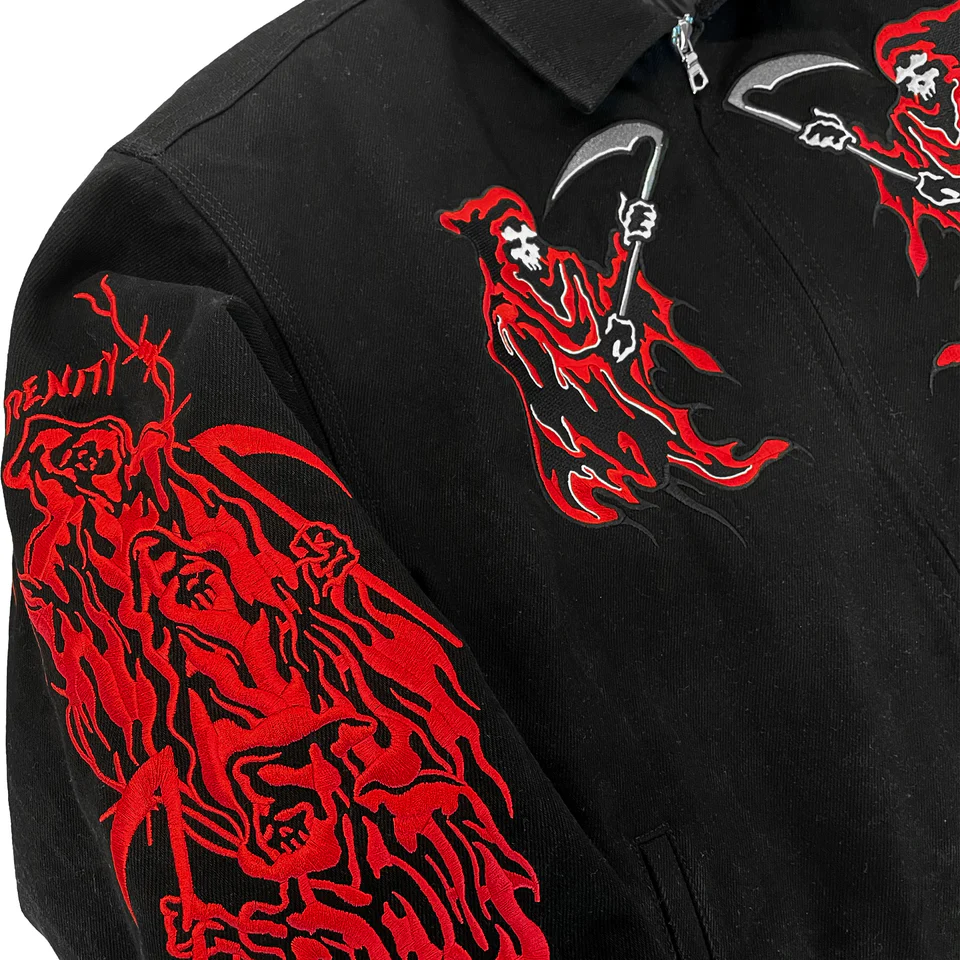 Dueling Reaper Work Jacket - Black1 Dueling Reaper Work Jacket - Black
