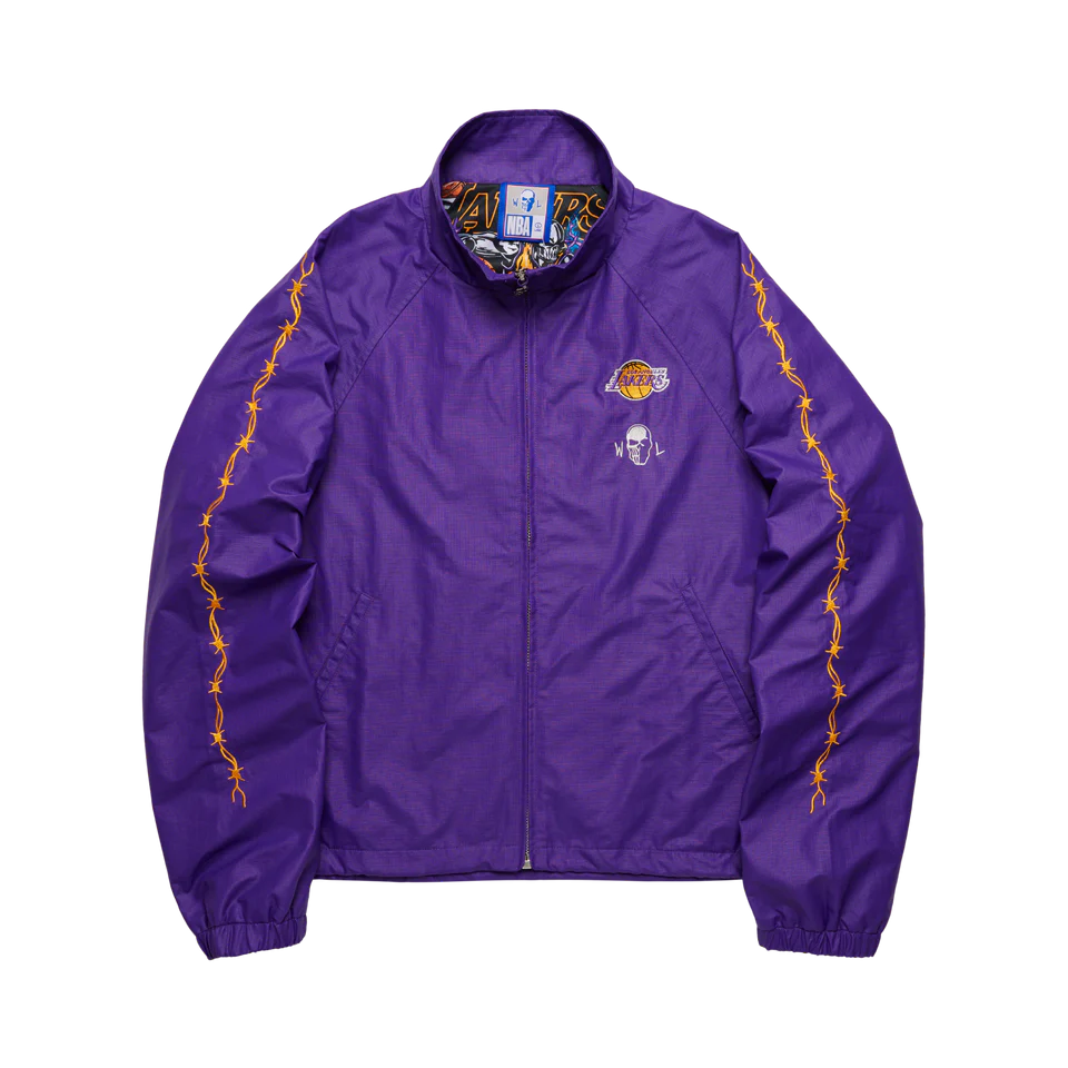 Lakers Barbed Wire Nylon Jacket Lakers Barbed Wire Nylon Jacket