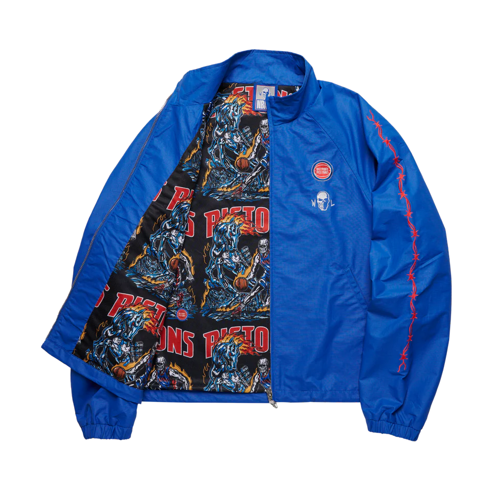 Pistons Barbed Wire Nylon Jacket1 Pistons Barbed Wire Nylon Jacket
