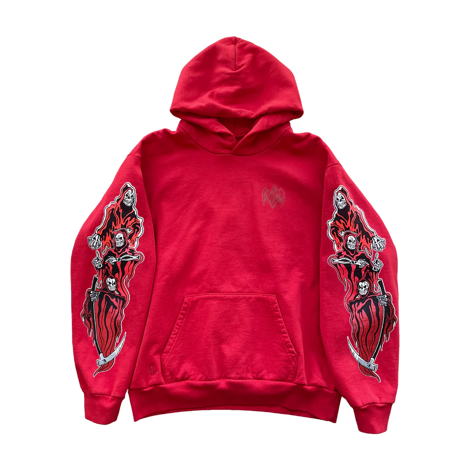 Three Reapers Hoodie - Red Three Reapers Hoodie - Red